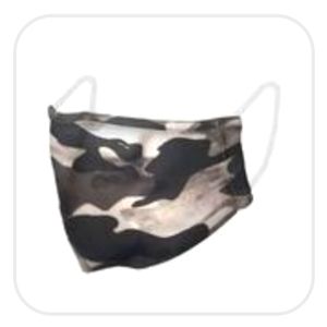 Camo Print Anti-Microbial Face Covering Mask